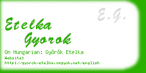 etelka gyorok business card